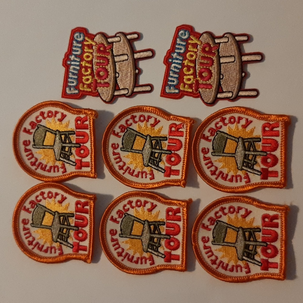 Furniture Factory Tour - Girl Scout Fun Patch Bundle - NEW Iron & Sew On 🦋❤